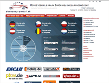 Tablet Screenshot of dovozovy-portal.sk